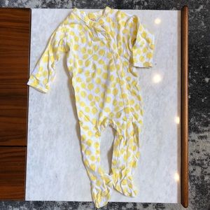 Lemon Jammies with snaps 9mo